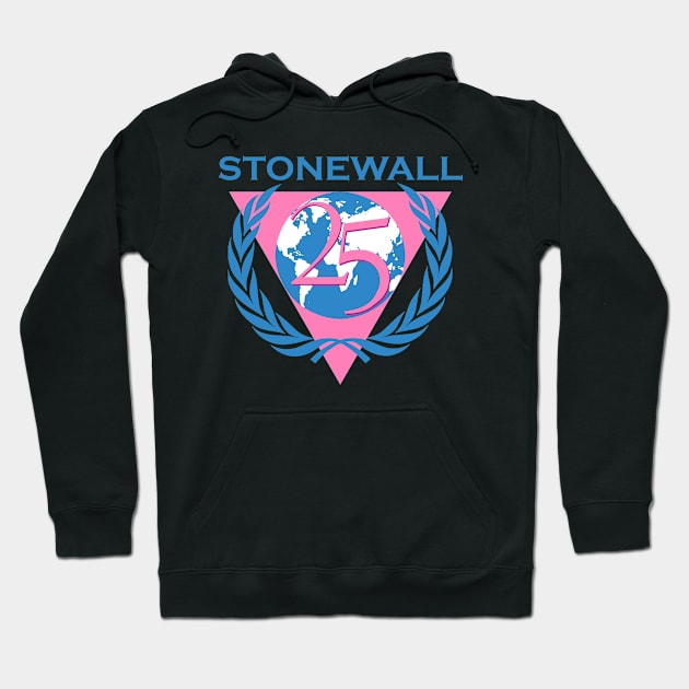 Stonewall 25 Vintage Retro NYC New York Gay LGBT Hoodie by WearingPride